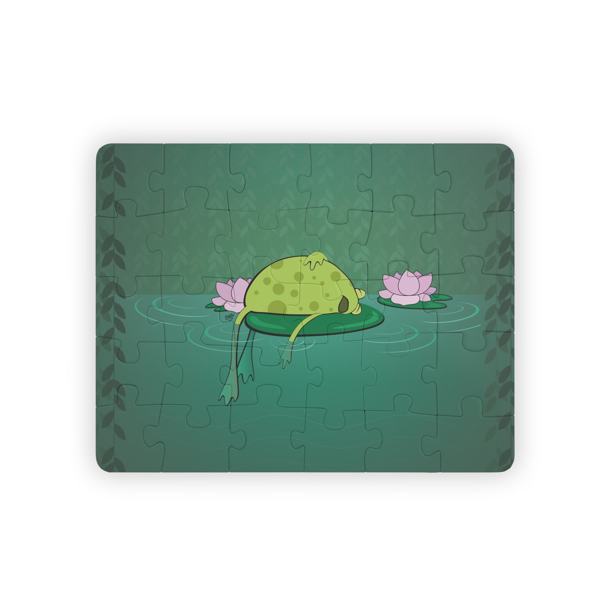 FROG ON A LILYPAD Cartoon Kids Puzzle (30 Piece) - Fun Learning Activi ...