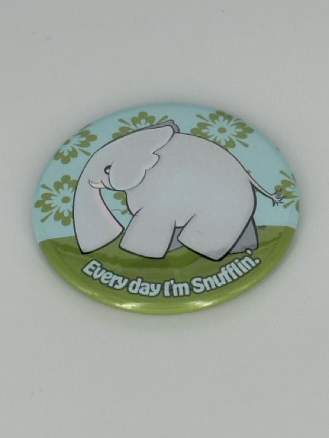 Baby Elephant Round Refrigerator Magnet | Cute Cartoon Character Magnet | 2.25 Inch Fridge Magnet