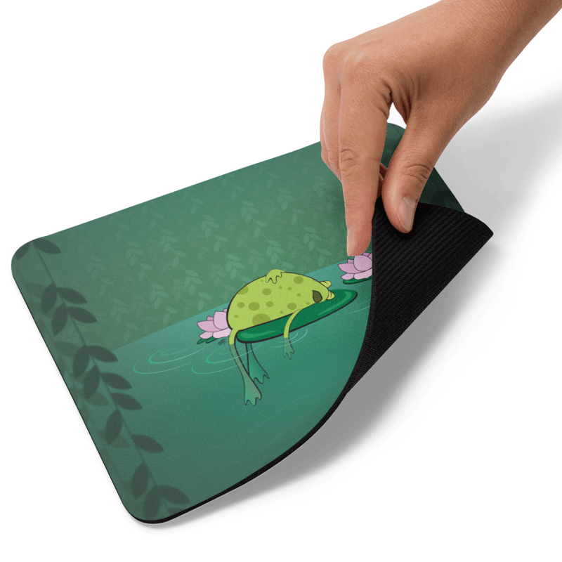 Frog on a Lily Pad | Mousepad | Jungle Swamp Collection