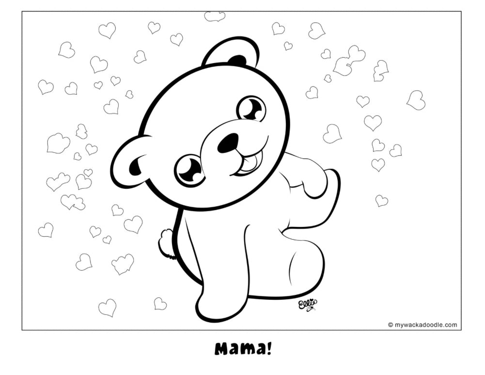 FREE Baby Bear Coloring Page (Digital Download)
