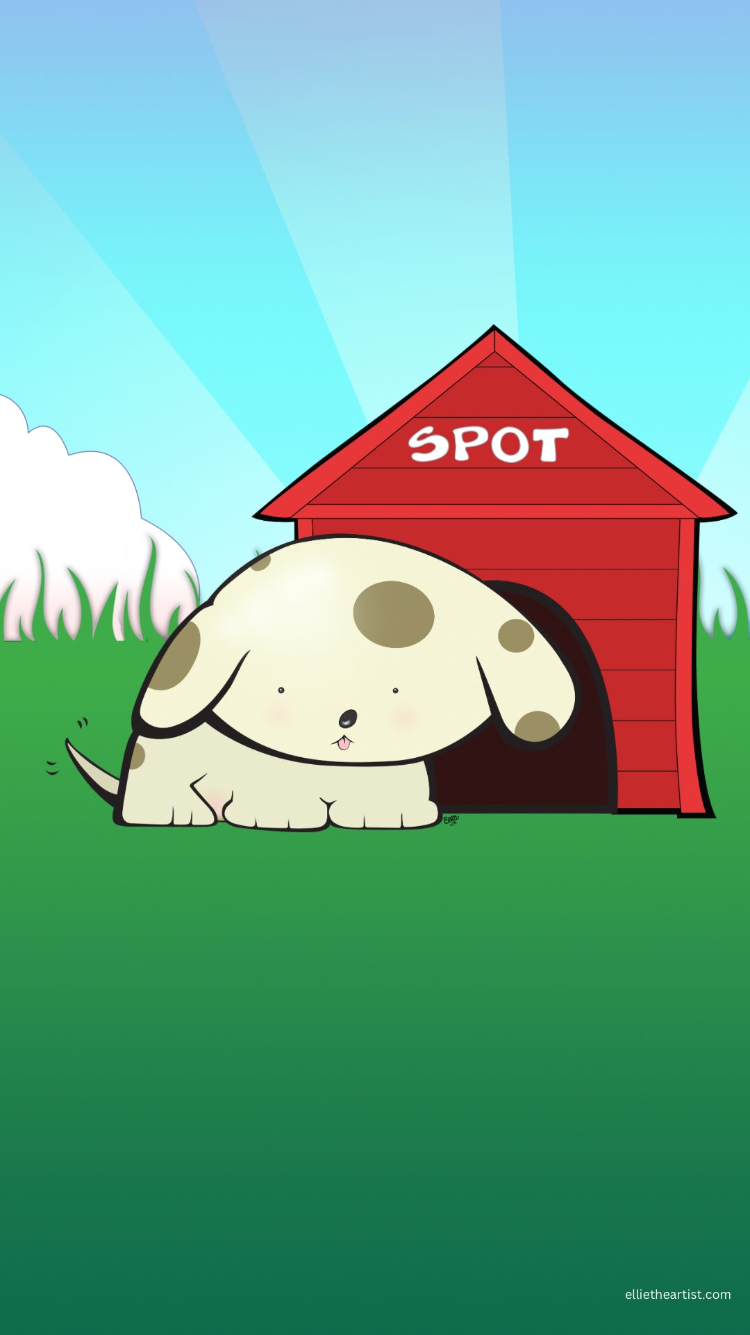 FREE Spot the Puppy Phone Wallpaper (Digital Download)