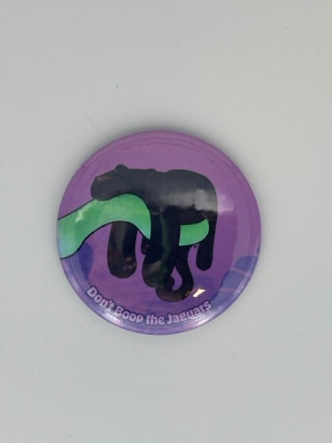 Jaguar in the Jungle Round Refrigerator Magnet | Cute Cartoon Character Magnet | 2.25 Inch Fridge Magnet