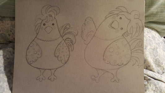 Sketch of a Friendly Chicken
