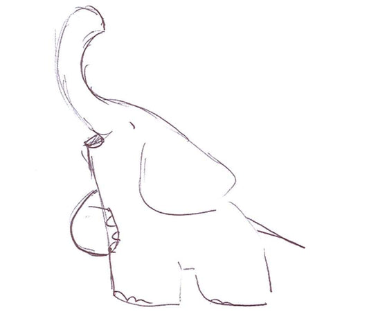 Sketch of a Singing Elephant