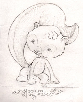 Sketch of Autumn Squirrel