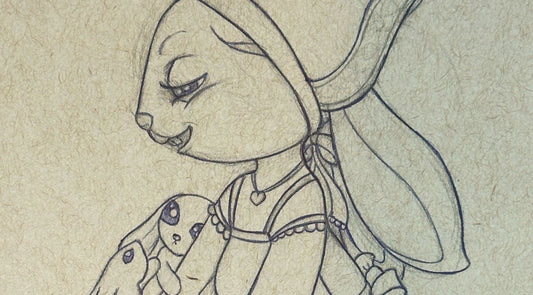 Mommy Bunny Original Sketch