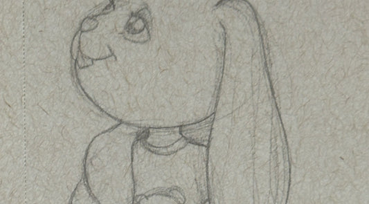 Toddler Boy Bunny Sketch