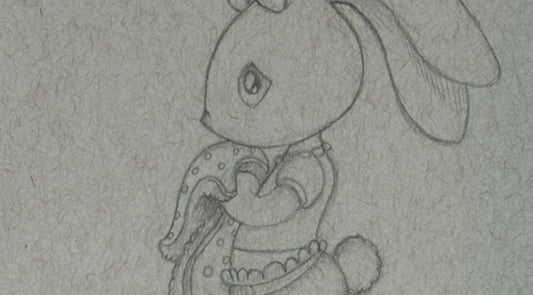 Toddler Girl Bunny Sketch