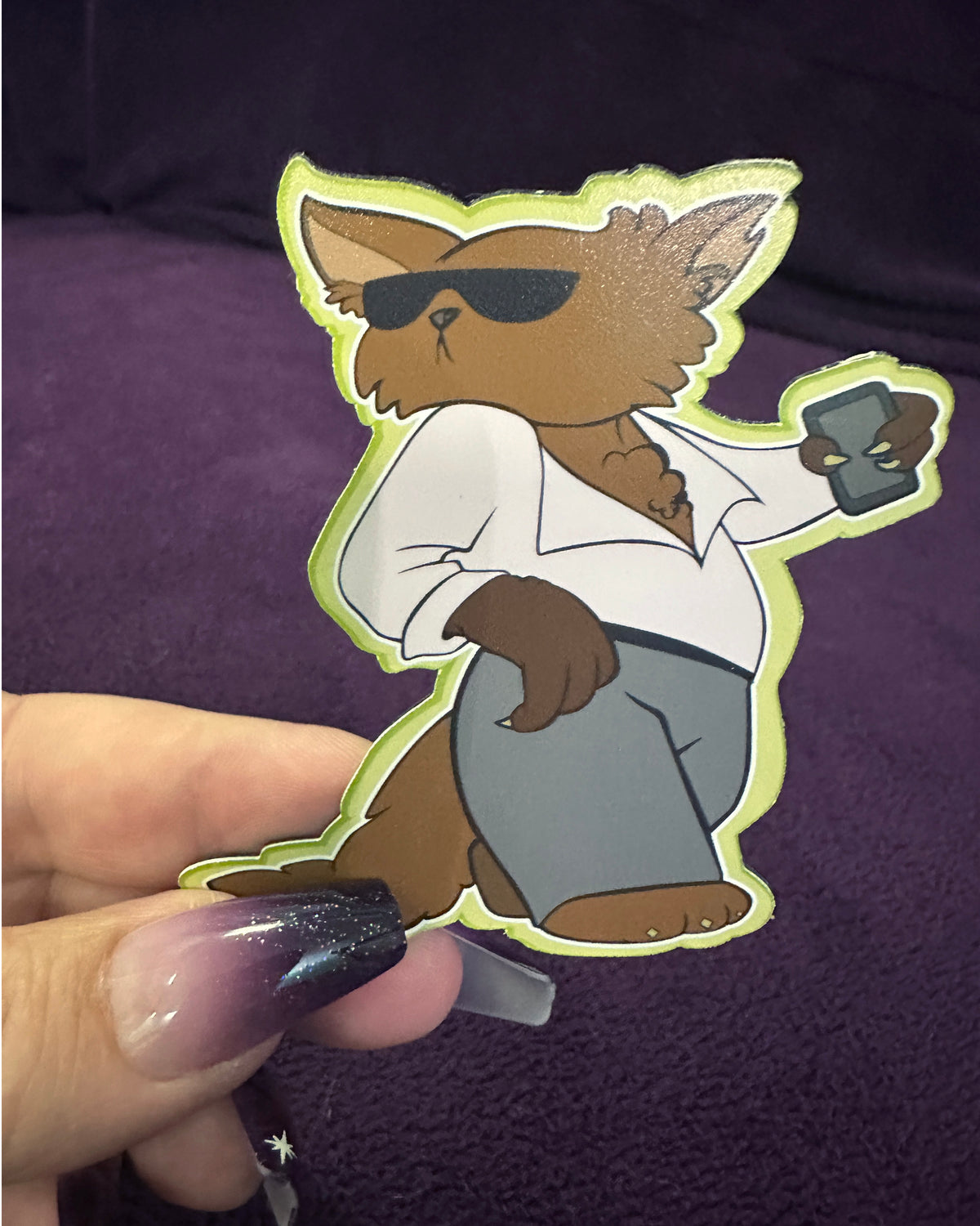 MAGNET: Werewolf Chilling on Phone