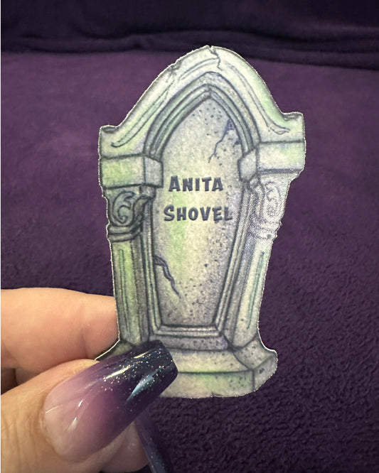MAGNET: Tombstone for Anita Shovel