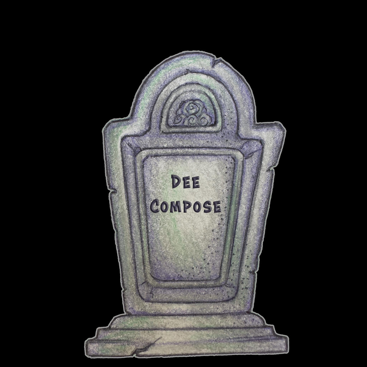 Dee Compose Tombstone Gravestone Clip Art Printable Digital Instant Download for Halloween Decorations Invites Party Favors Prizes Gifts