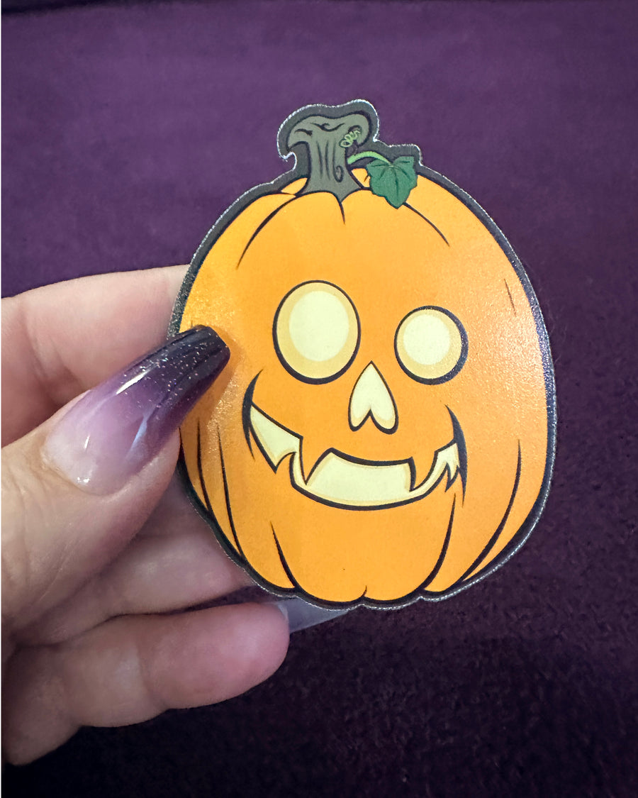 MAGNET: Pumpkin - Skull-Faced Steve