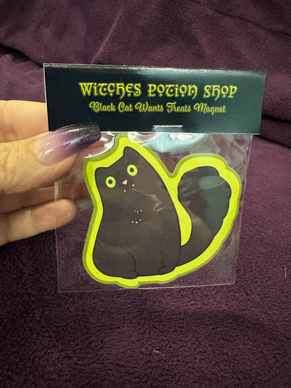 MAGNET: Black Cat Wants Treats