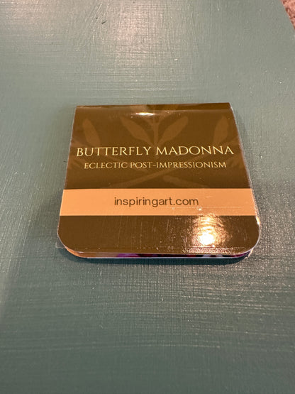 MAGNETIC BOOKMARK: 'Butterfly Madonna' Fine Art Painting