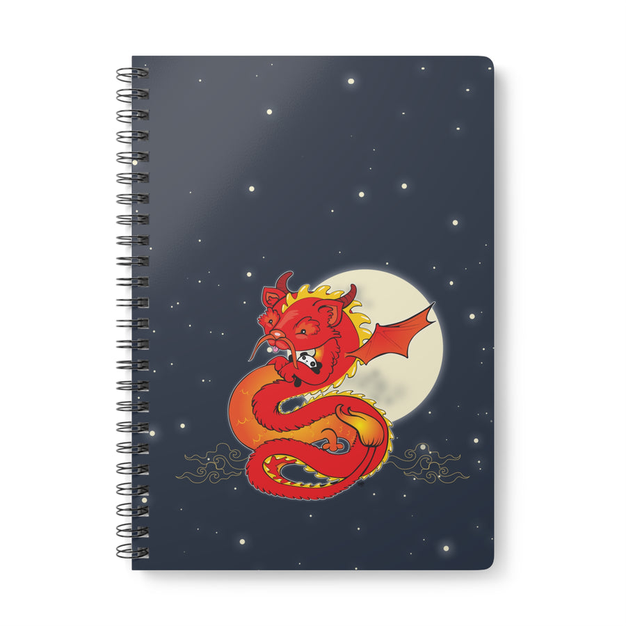 Liu the Chinese Dragon Gets Ready for Bed | 150 page Spiral Bound Notebook