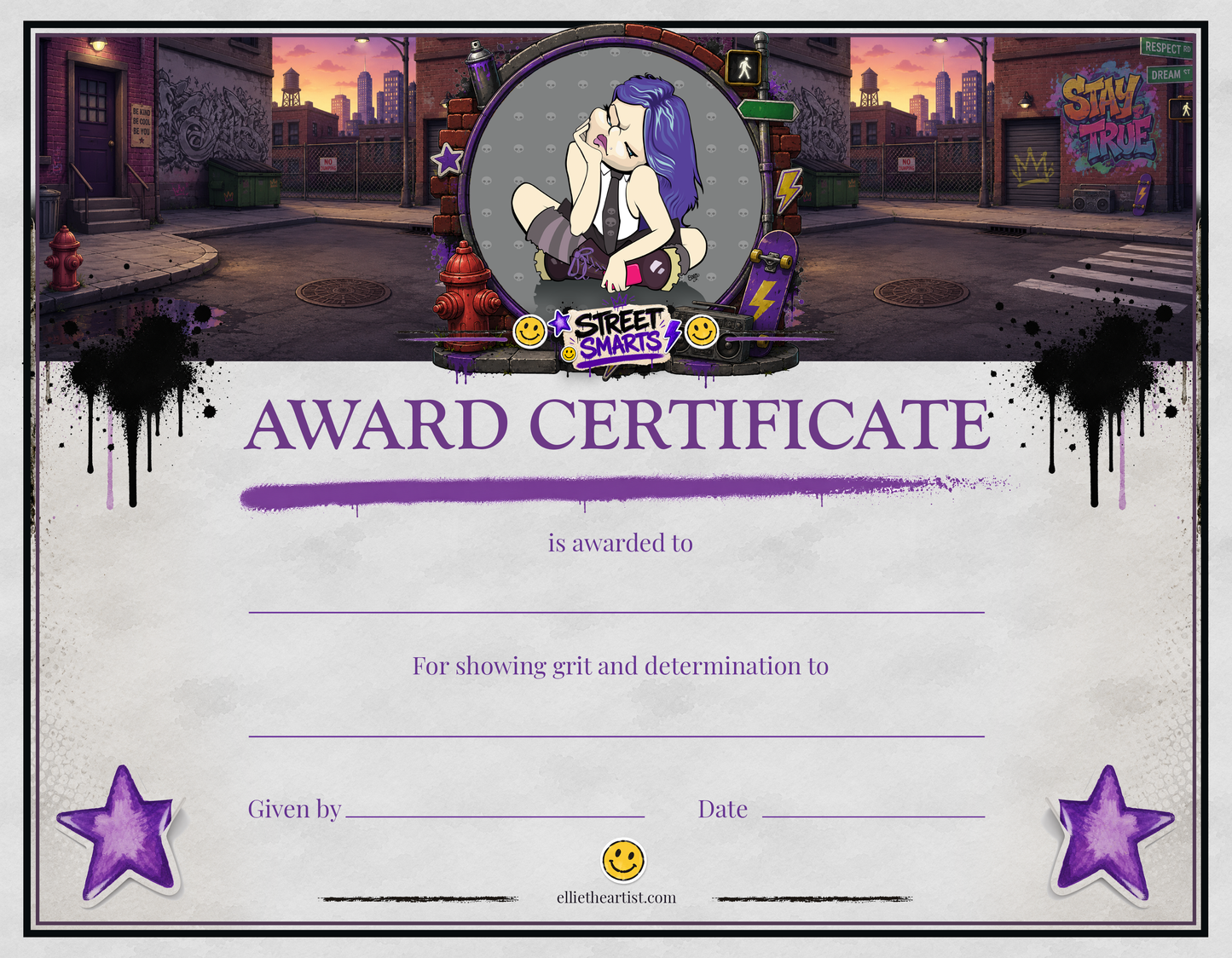 Street Smarts Reward Certificate Pad | Kids Award Certificates