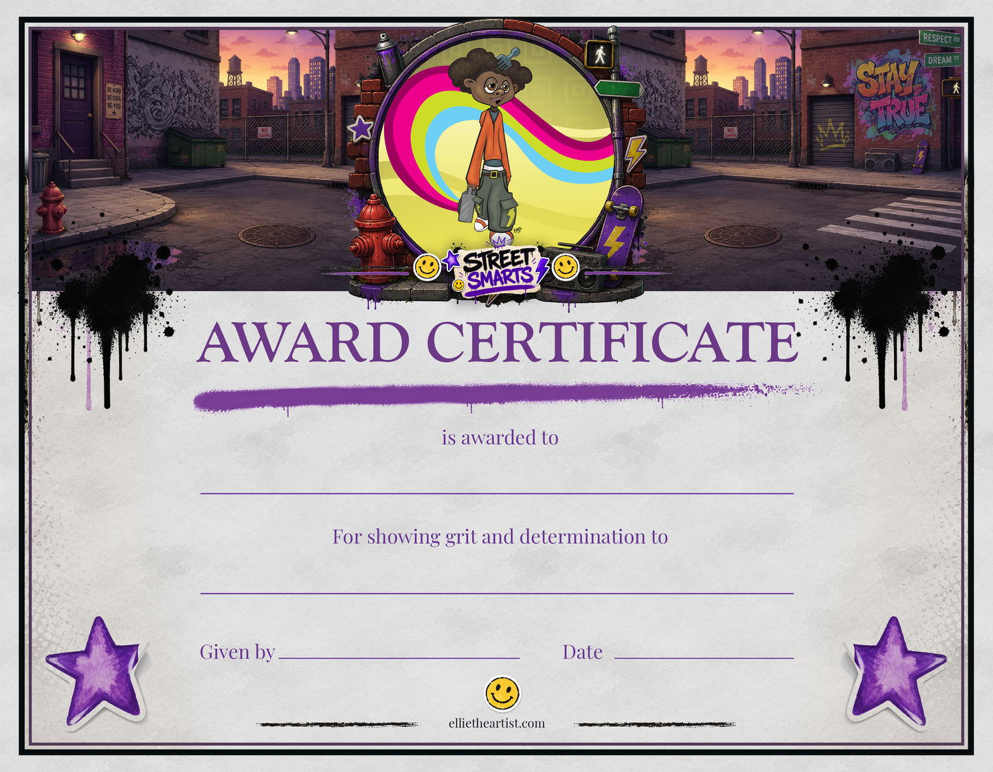 Street Smarts Reward Certificate Pad | Kids Award Certificates