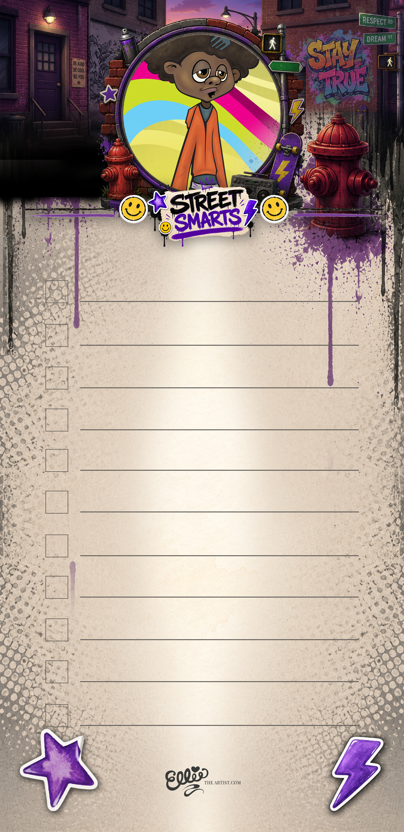 Hip Hop Straight Up Vibin' magnetic notepad from the Street Smarts Collection