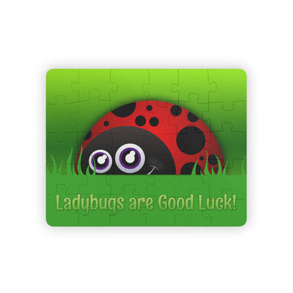 LADYBUGS ARE GOOD LUCK Cartoon Kids Puzzle (30 Piece) - Fun Learning Activity Gift for Kids