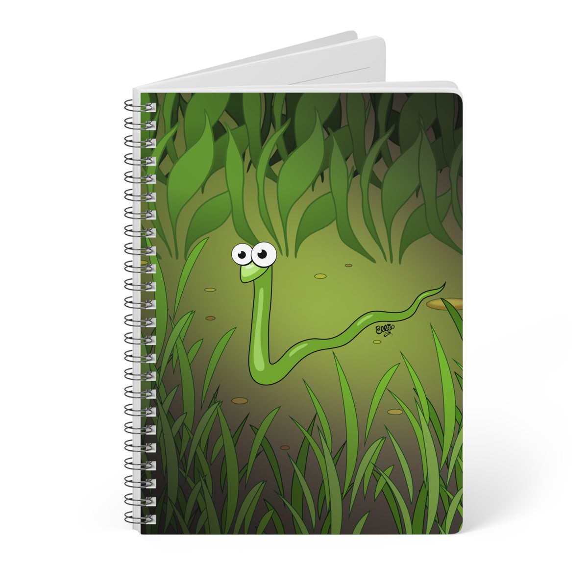 SAM THE SLITHERY SNAKE Cartoon Notebook – 150 lined pages A5 Wirobound Softcover