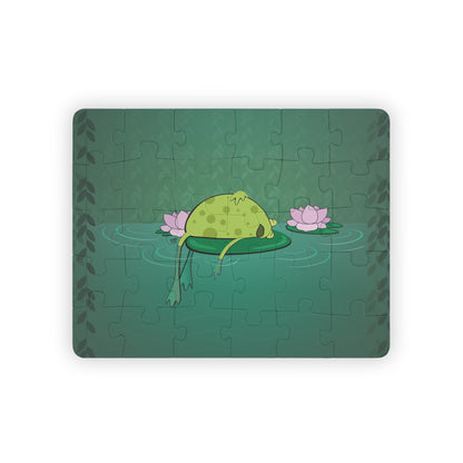 FROG ON A LILYPAD Cartoon Kids Puzzle (30 Piece) - Fun Learning Activity Gift for Kids