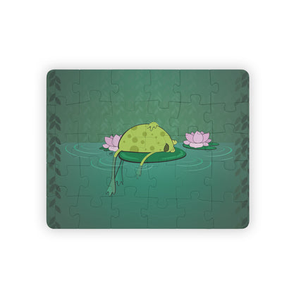 FROG ON A LILYPAD Cartoon Kids Puzzle (30 Piece) - Fun Learning Activity Gift for Kids