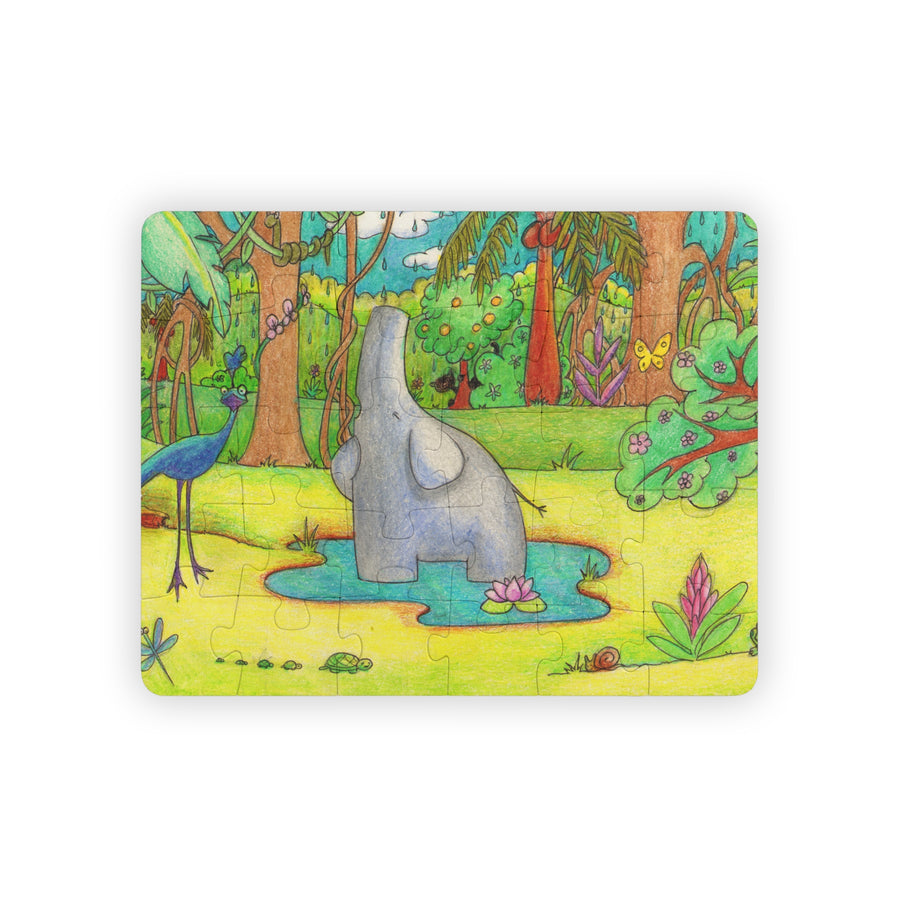SINGING ELEPHANT Cartoon Kids Puzzle (30 Piece) - Fun Learning Activity Gift for Kids