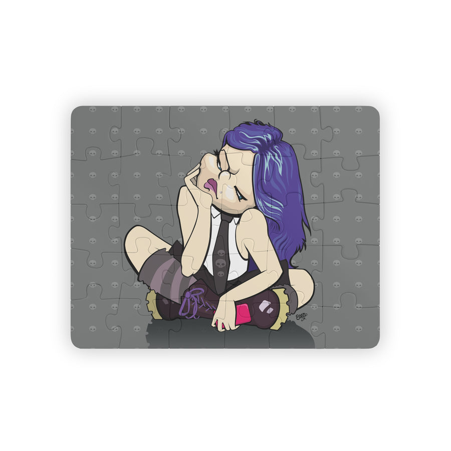 GOTH GIRL Cartoon Kids Puzzle (30 Piece) - Fun Learning Activity Gift for Kids