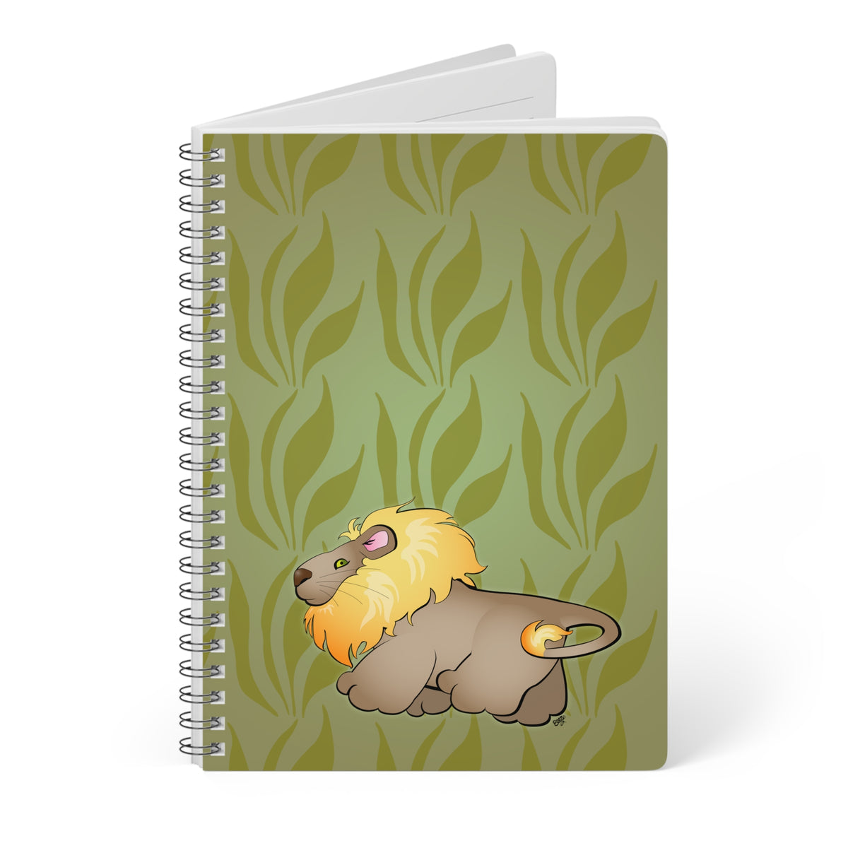 MR. LION Cartoon Notebook – 150 lined pages A5 Wirobound Softcover