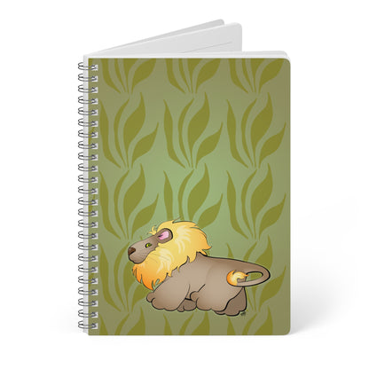 MR. LION Cartoon Notebook – 150 lined pages A5 Wirobound Softcover