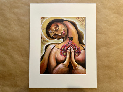 FINE ART PRINT: ‘Butterfly Madonna’ Fine Art Print in White Matte (Available Sizes: 8x10, 11x14, 16x20)