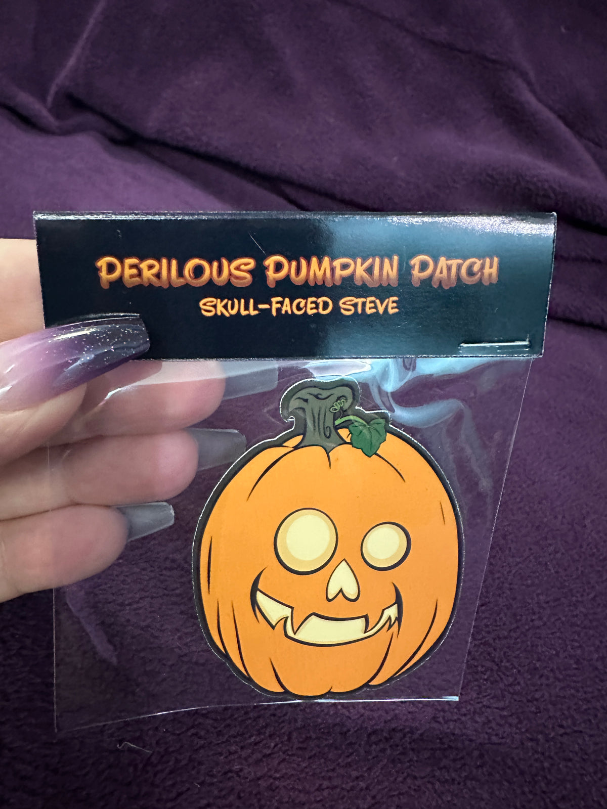 MAGNET: Pumpkin - Skull-Faced Steve