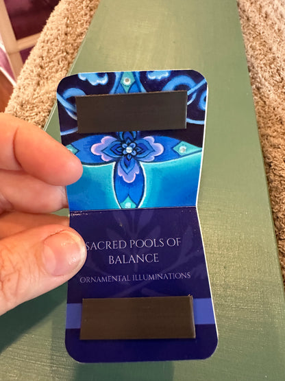 MAGNETIC BOOKMARK: 'Sacred Pools of Balance' Fine Art Painting