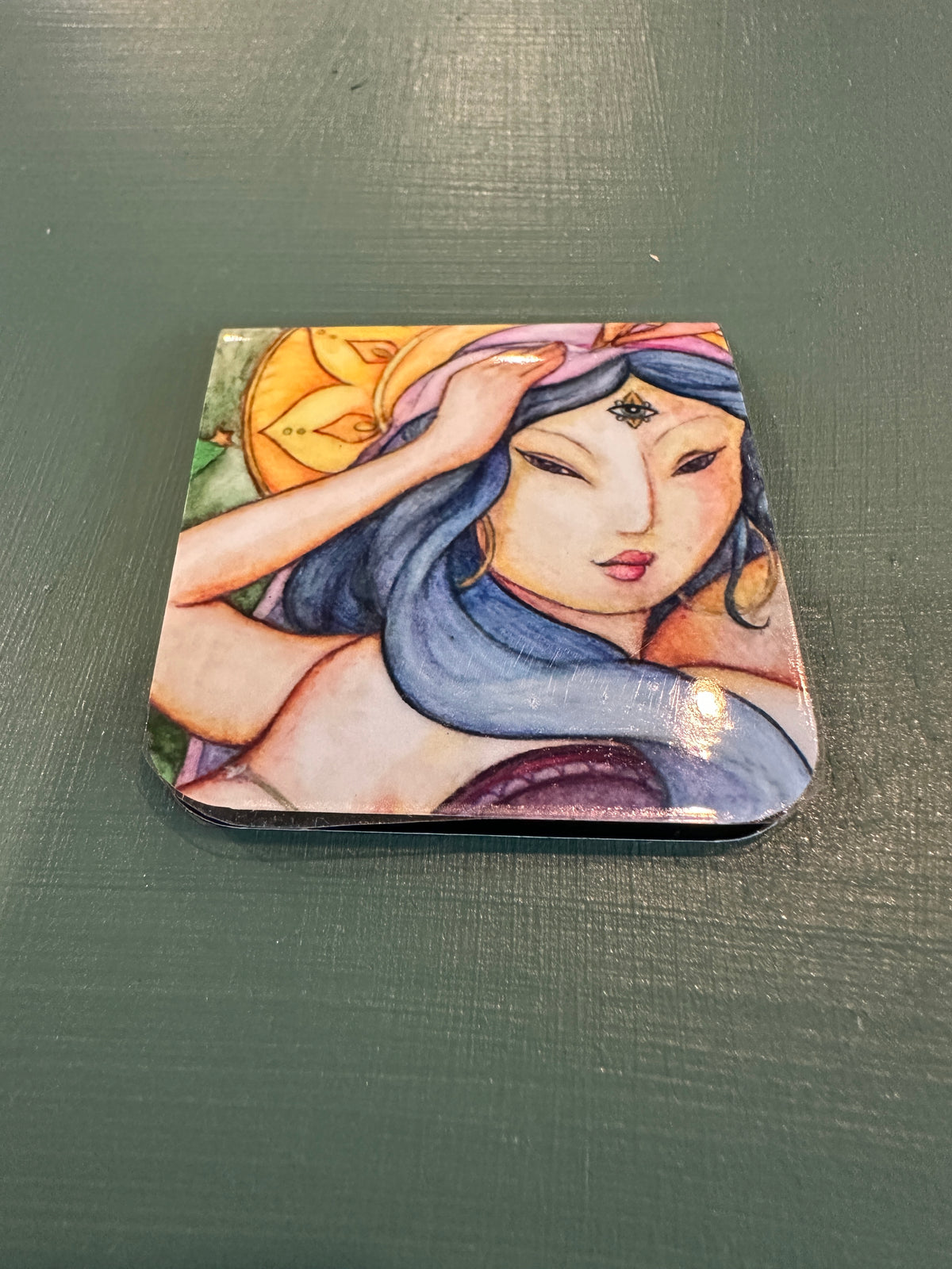 MAGNETIC BOOKMARK: 'Pavarti and Her Tiger' Fine Art