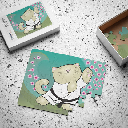 TAI CHI KITTY Cartoon Kids Puzzle (30 Piece) - Fun Learning Activity Gift for Kids