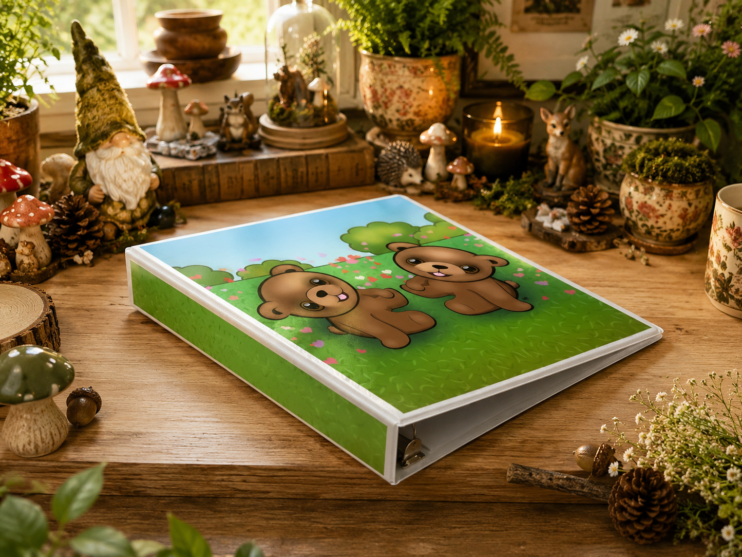 Baby Bears 3-Ring Binder – Cute Woodland Bear School Binder