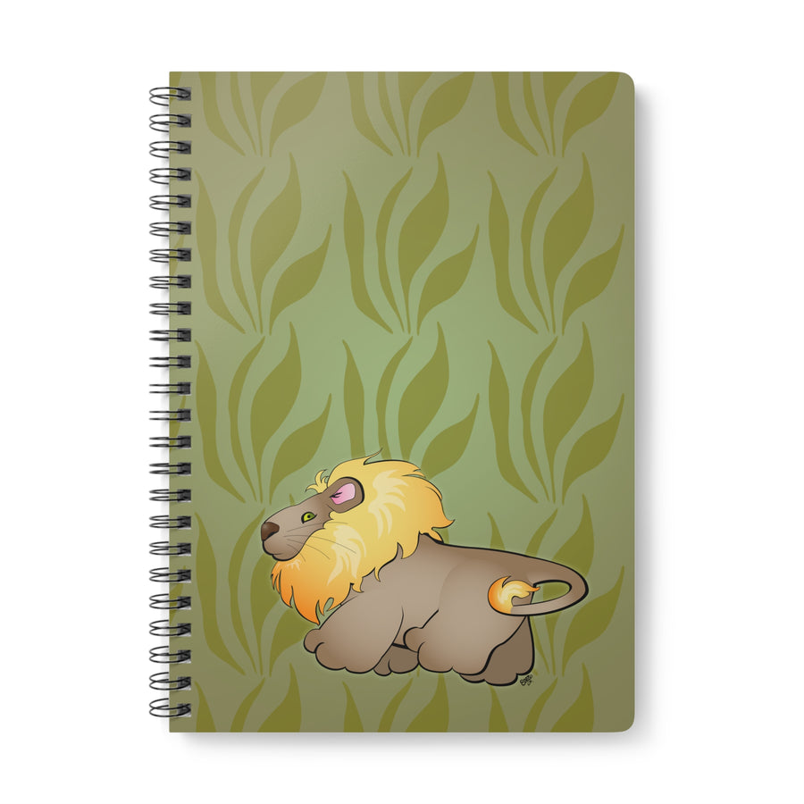 MR. LION Cartoon Notebook – 150 lined pages A5 Wirobound Softcover