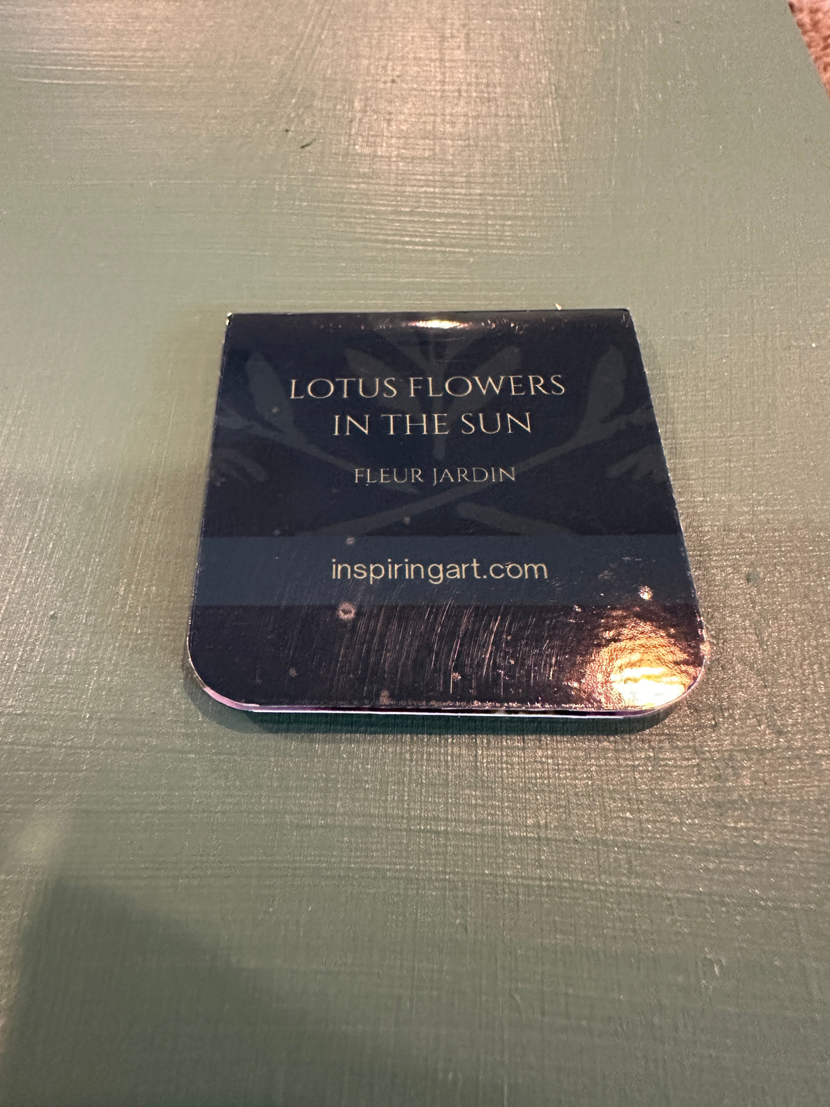 MAGNETIC BOOKMARK: 'Lotus Flowers in the Sun' Fine Art Painting