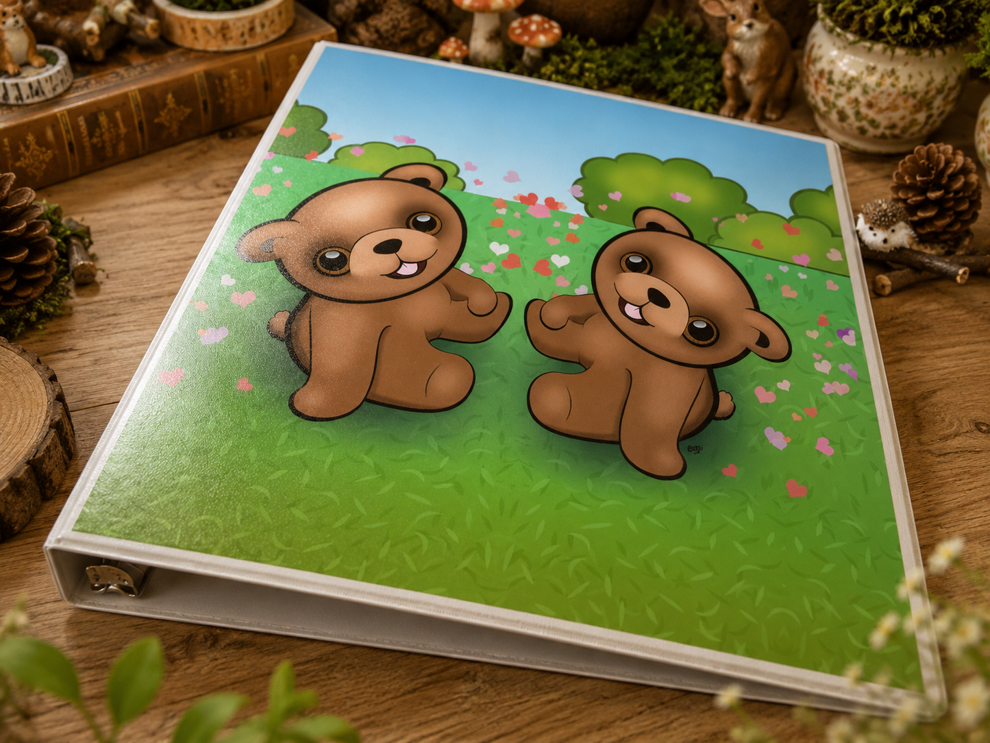 Baby Bears 3-Ring Binder – Cute Woodland Bear School Binder