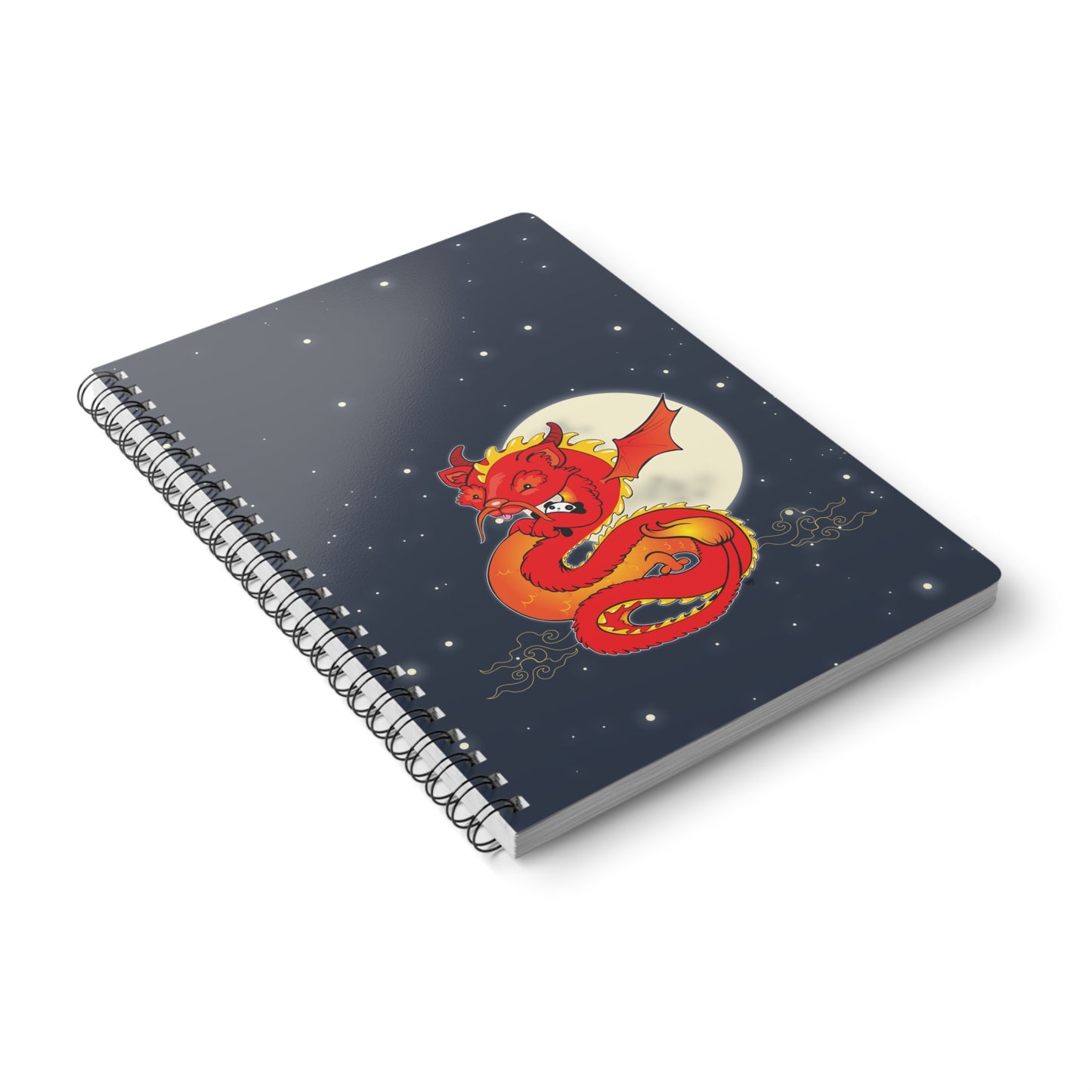 Liu the Chinese Dragon Gets Ready for Bed | 150 page Spiral Bound Notebook