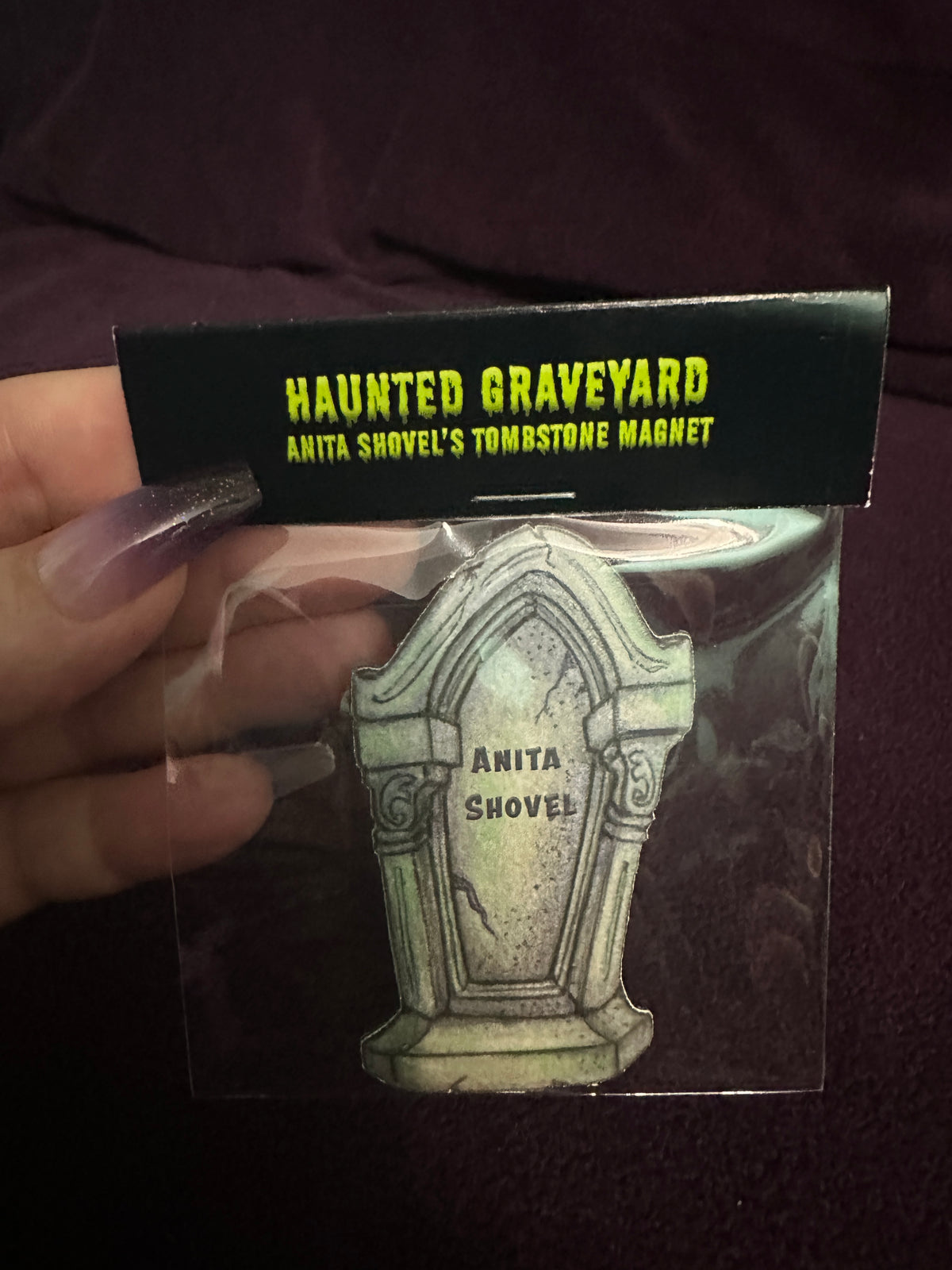 MAGNET: Tombstone for Anita Shovel