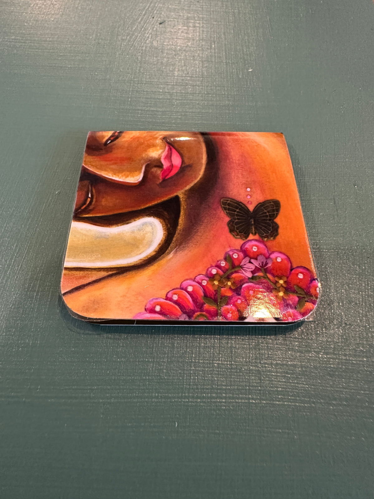 MAGNETIC BOOKMARK: 'Butterfly Madonna' Fine Art Painting