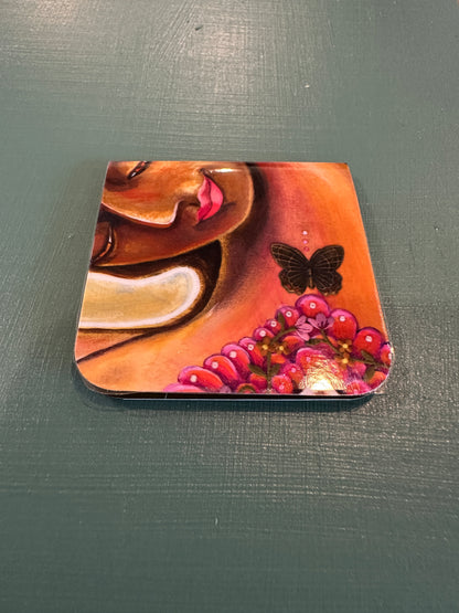 MAGNETIC BOOKMARK: 'Butterfly Madonna' Fine Art Painting