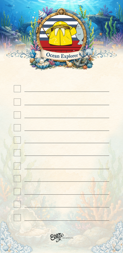 Mr. Wilmington Walrus magnetic notepad from the Ocean Explorer Collection