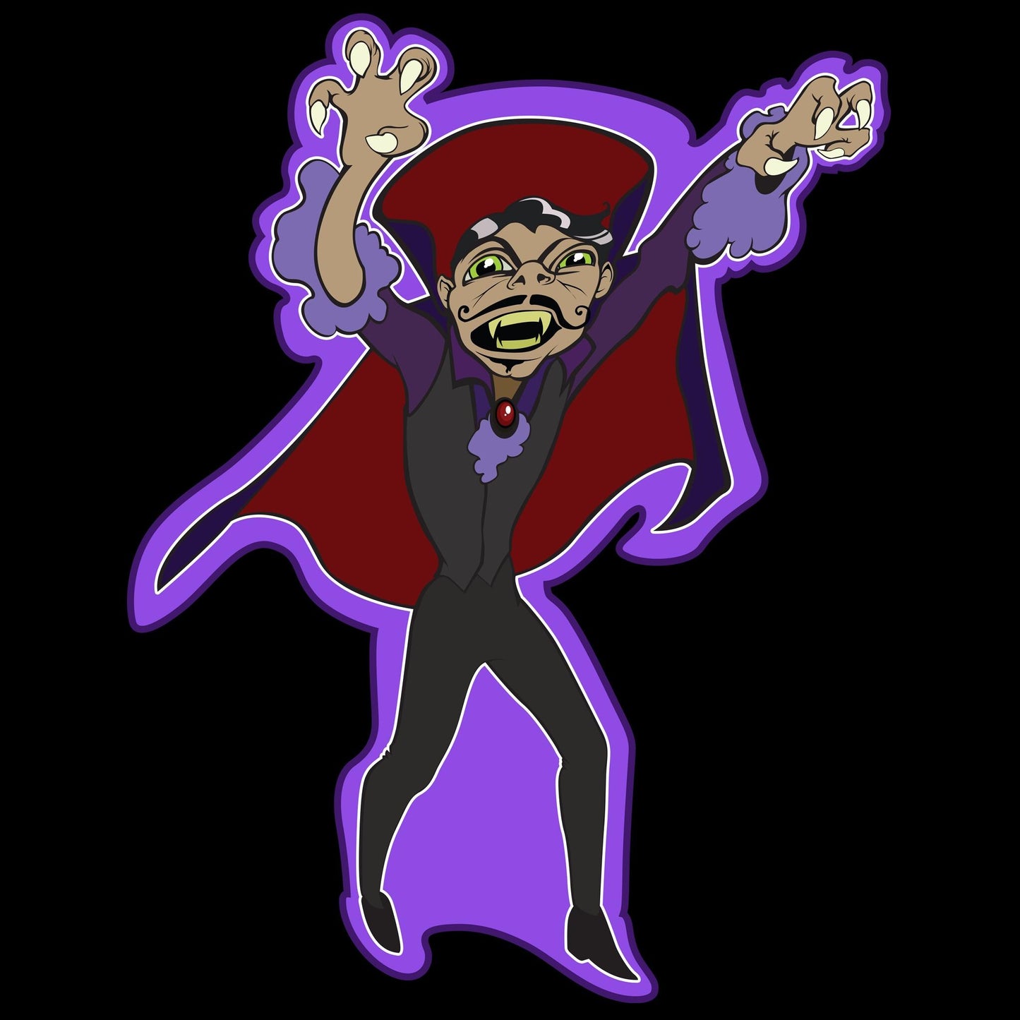 VAMPIRE Vampire Attack Clip Art Printable Digital Instant Download Halloween Decorations Invites Party Favors Prizes Gifts for Trick-or-Treaters