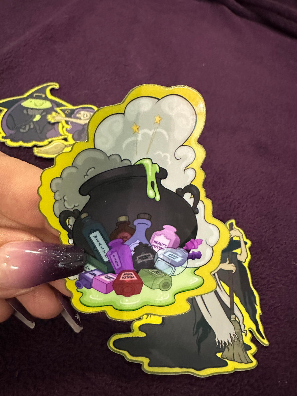 STICKER PACK: Witches Potion Shop, Witches and Cauldron | 4-Pack