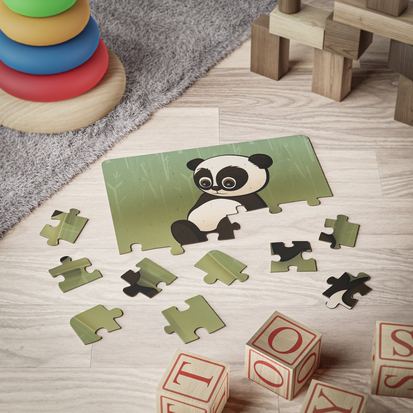 BABY PANDA Cartoon Kids Puzzle (30 Piece) - Fun Learning Activity Gift for Kids