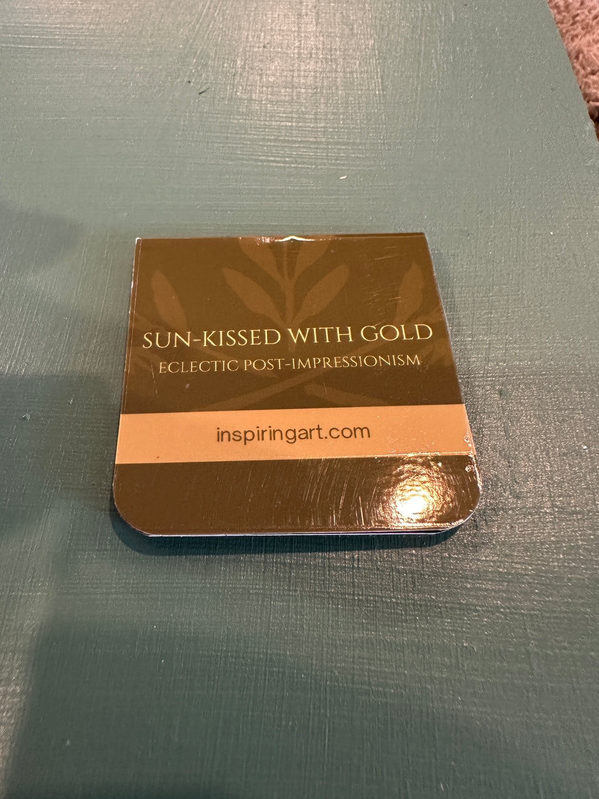 MAGNETIC BOOKMARK: 'Sun-Kissed with Gold' Fine Art Painting