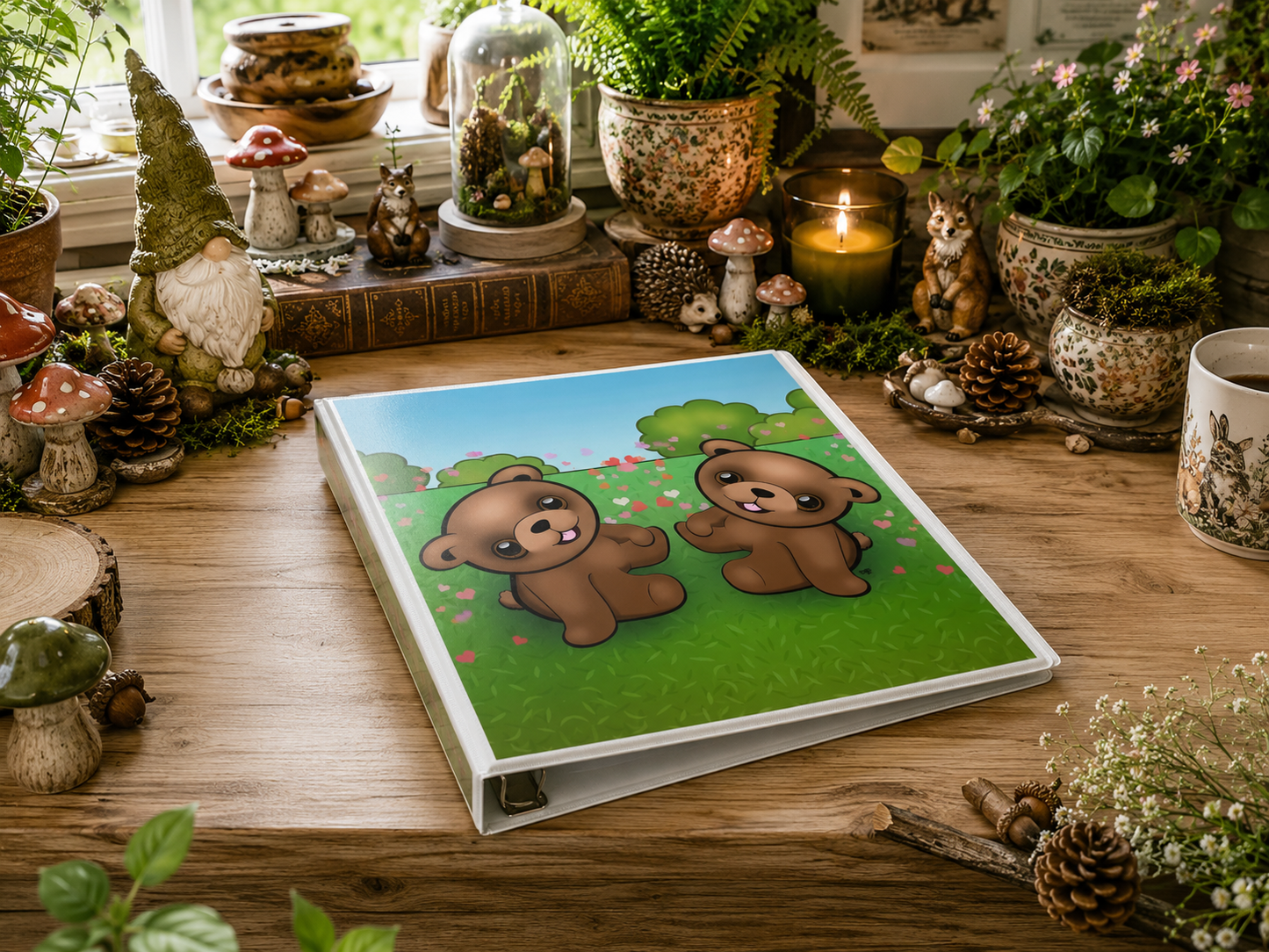 Baby Bears 3-Ring Binder – Cute Woodland Bear School Binder