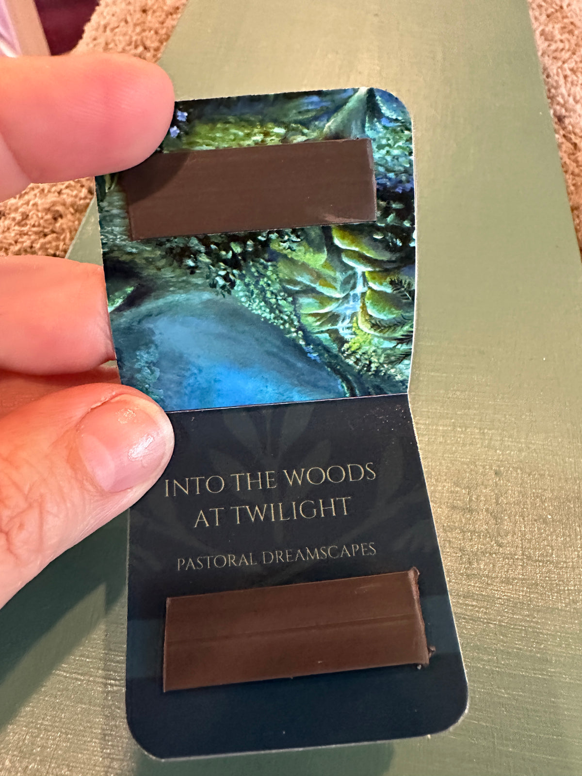 MAGNETIC BOOKMARK: 'Into the Woods at Twilight' Fine Art Painting